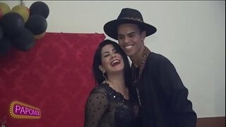 Bruna Ferraz, porno herečka, na výročí Vanderson Yorku